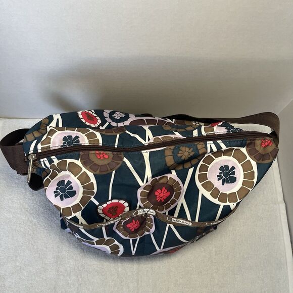 LeSportsac Tote Bag Shoulder Bag Nylon Geometric Purse - Picture 5 of 9